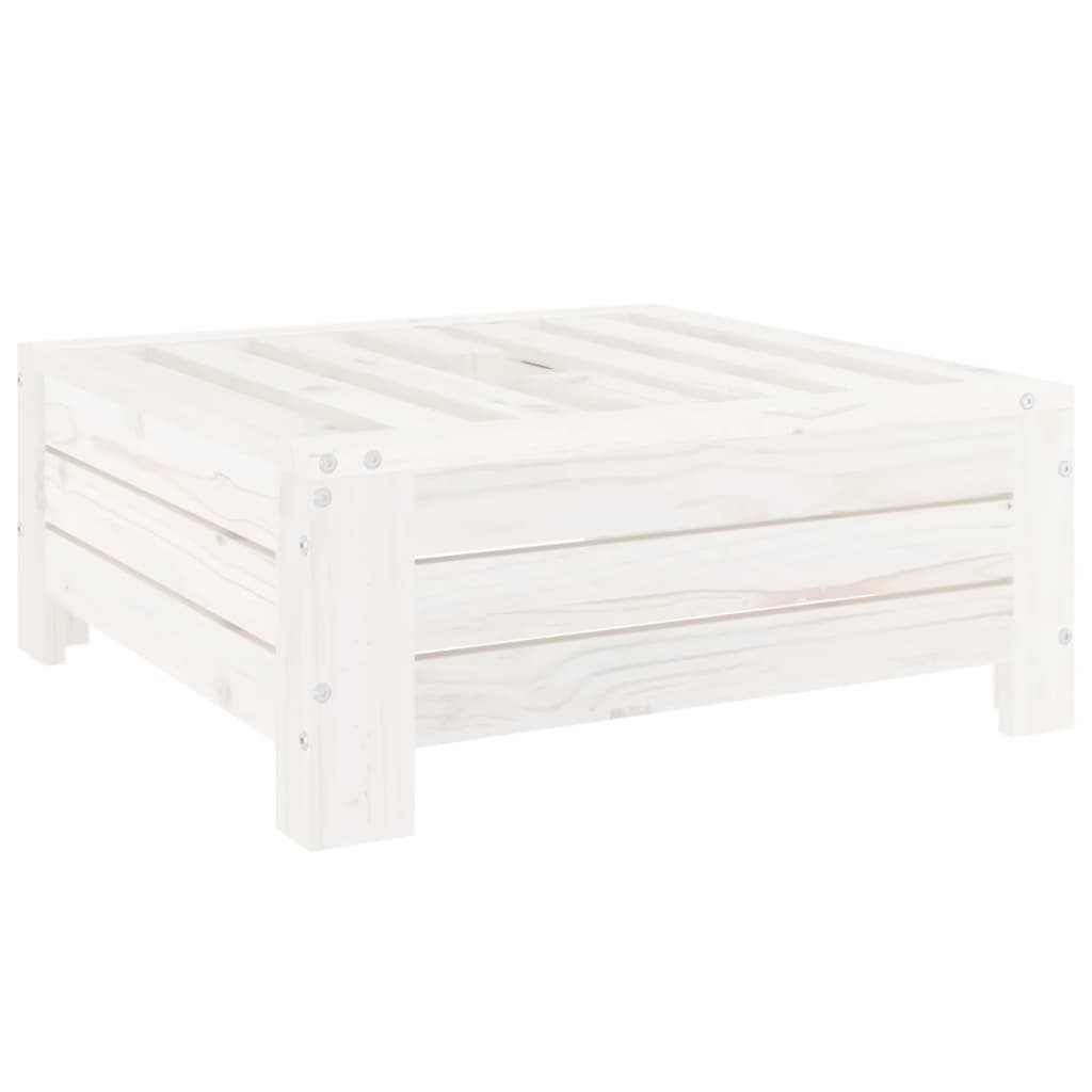 Housse pour pied de parasol en bois de pin massif blanc