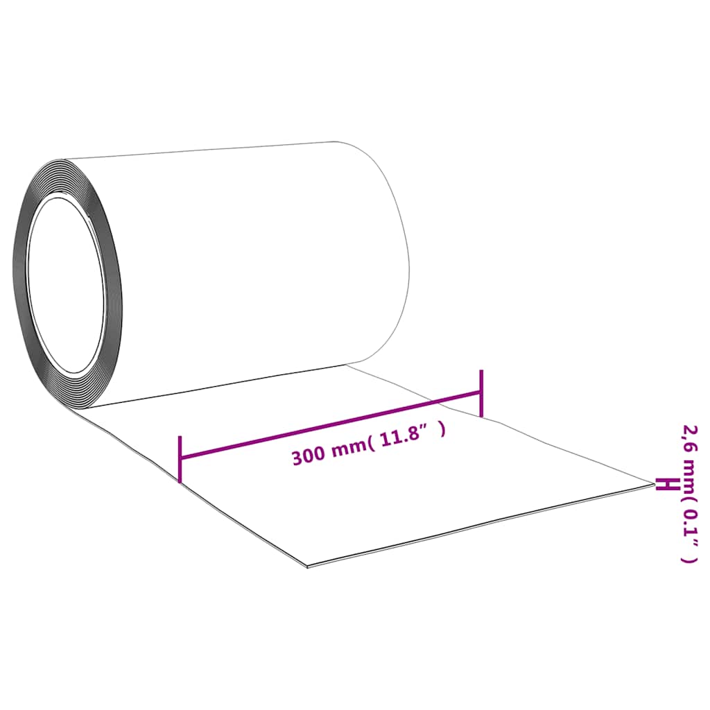 Türvorhang Rot 300x2,6 mm 25 m PVC