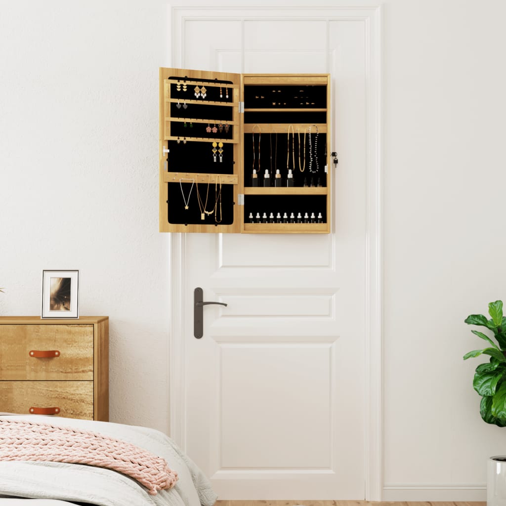 Spiegel-Schmuckschrank mit LED-Beleuchtung Wandmontage