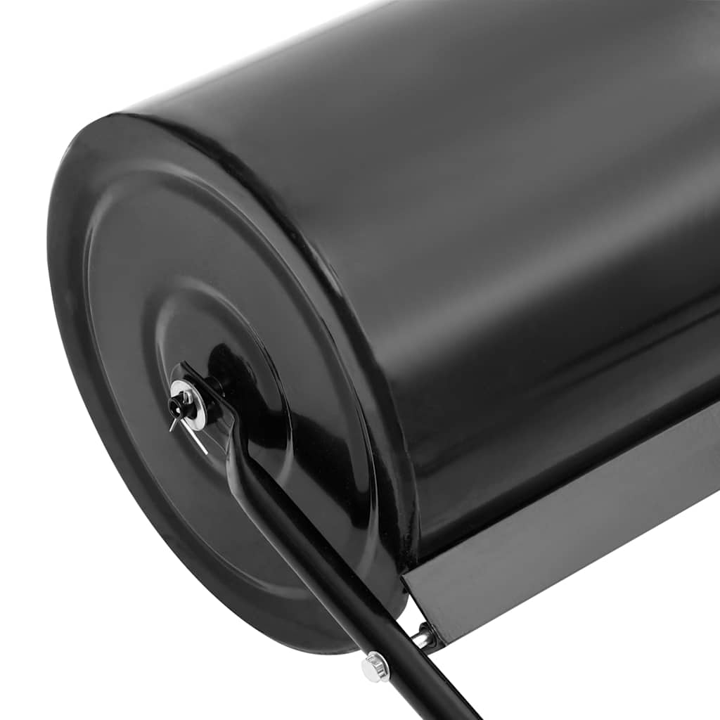 Garten-Rasenwalze zum Schieben Schwarz 63 L Eisen