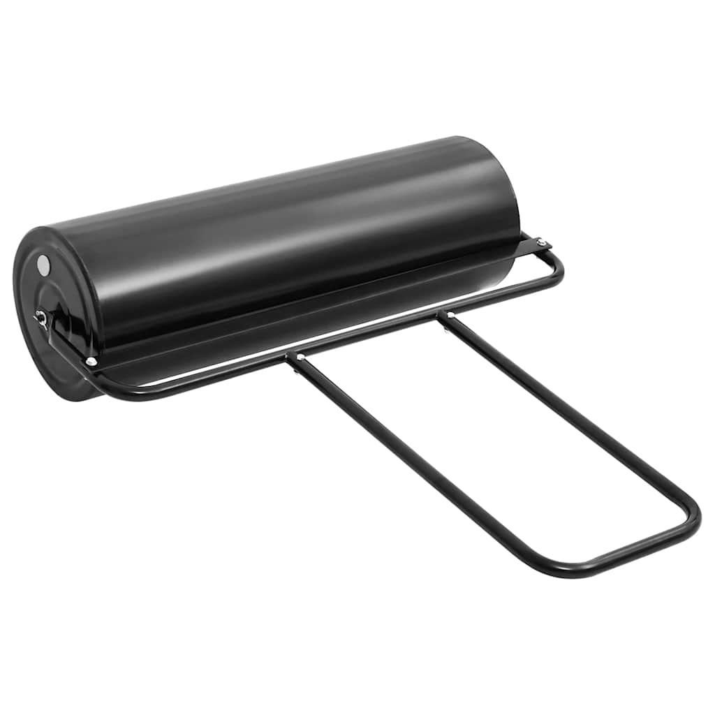 Garten-Rasenwalze zum Schieben Schwarz 63 L Eisen und Stahl