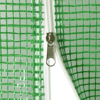 Gewächshaus mit Stahlrahmen Grün 4 m² 2x2x2 m