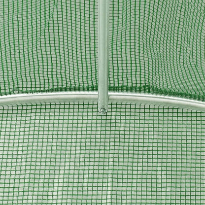 Gewächshaus mit Stahlrahmen Grün 6 m² 3x2x2 m