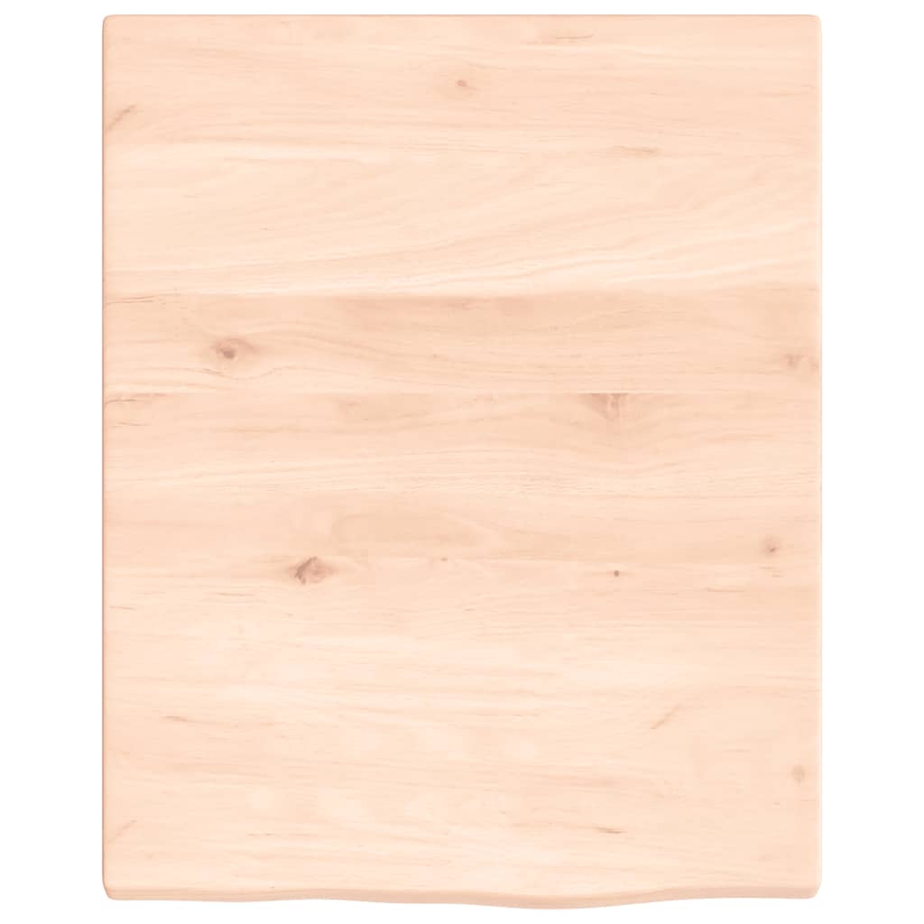 Wandregal 40x50x2 cm Massivholz Eiche Unbehandelt