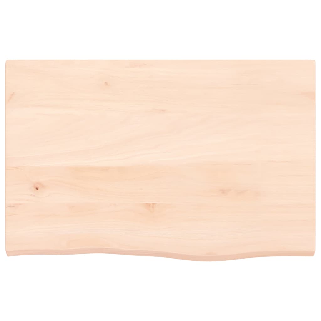 Wandregal 60x40x2 cm Massivholz Eiche Unbehandelt