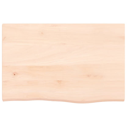 Wandregal 60x40x2 cm Massivholz Eiche Unbehandelt