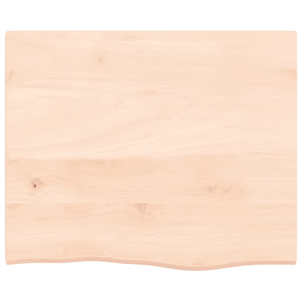 Wandregal 60x50x2 cm Massivholz Eiche Unbehandelt