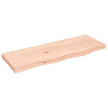 Wandregal 80x30x(2-4) cm Massivholz Eiche Unbehandelt