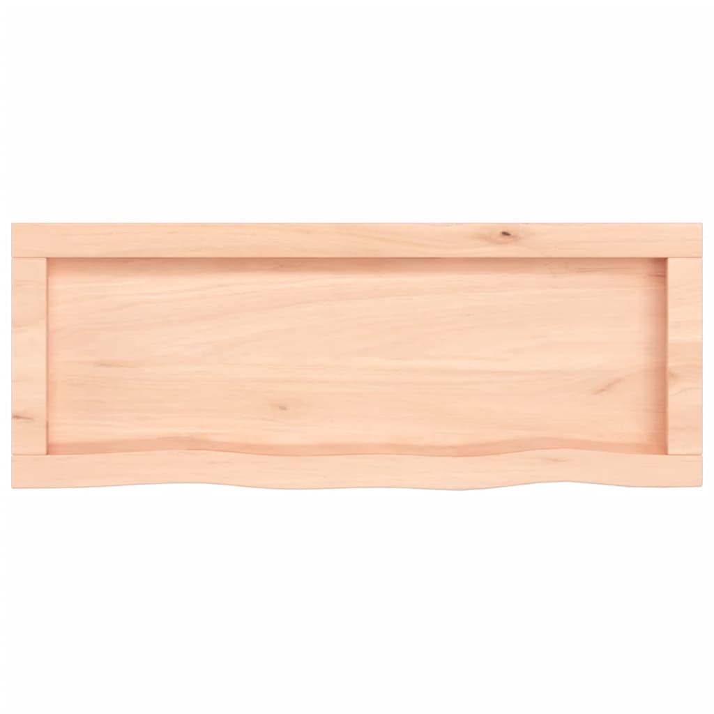 Wandregal 80x30x(2-4) cm Massivholz Eiche Unbehandelt