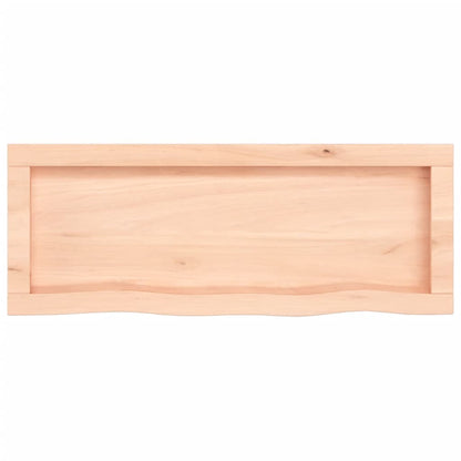Wandregal 80x30x(2-4) cm Massivholz Eiche Unbehandelt
