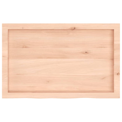 Wandregal 80x50x(2-4) cm Massivholz Eiche Unbehandelt