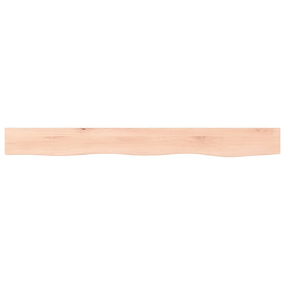 Wandregal 100x10x2 cm Massivholz Eiche Unbehandelt