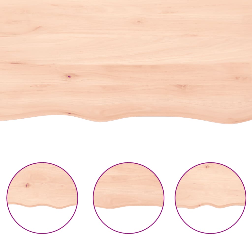 Etagère murale 100x30x(2-4) cm bois de chêne massif non traité