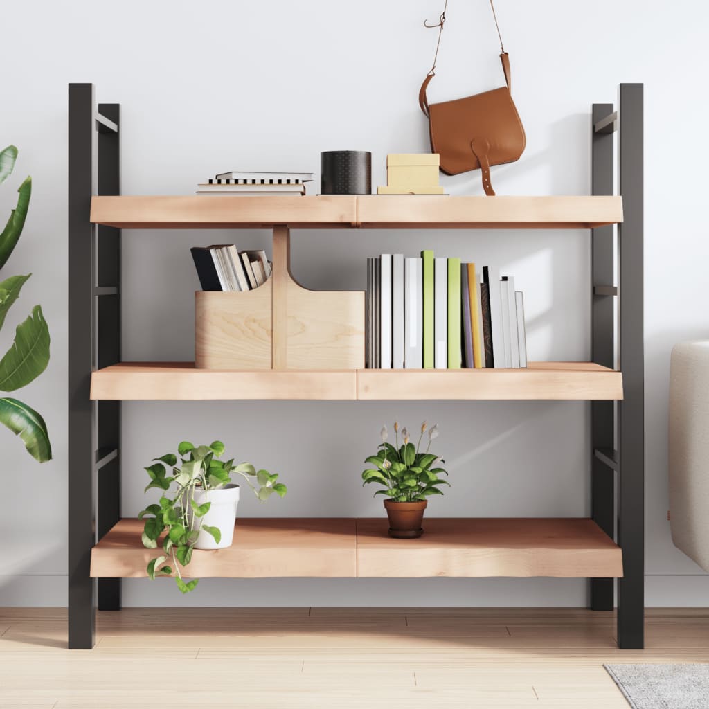 Etagère murale 120x60x(2-6) cm bois de chêne massif non traité