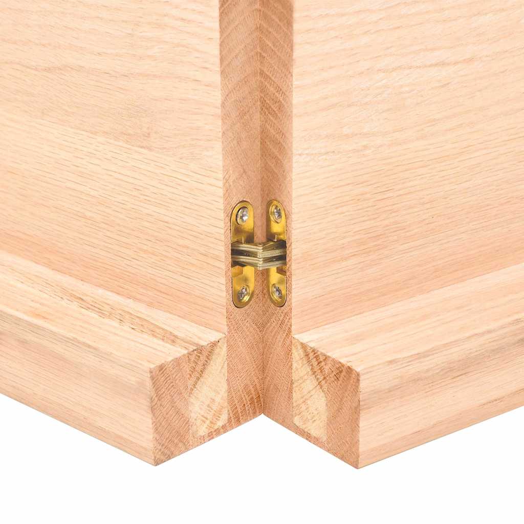 Etagère murale 120x60x(2-6) cm bois de chêne massif non traité