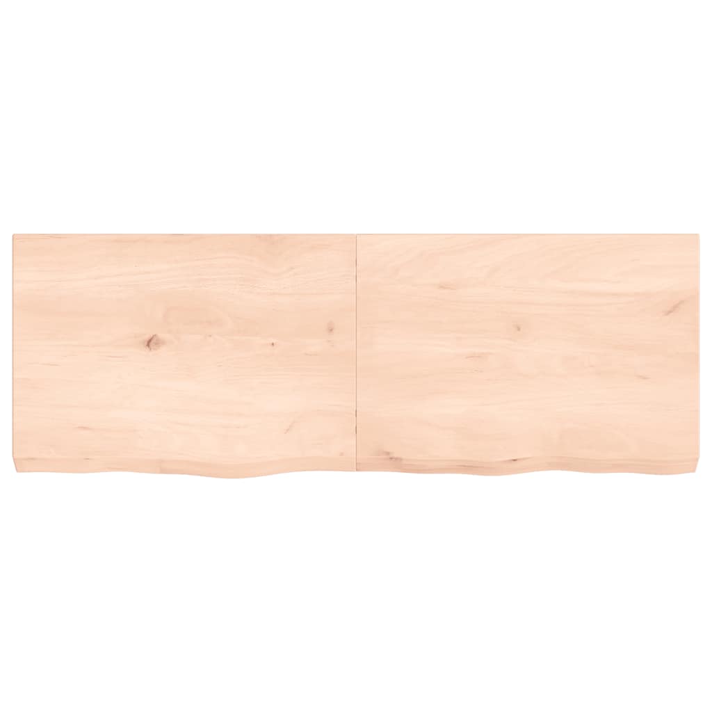 Etagère murale 140x50x(2-6) cm bois de chêne massif non traité