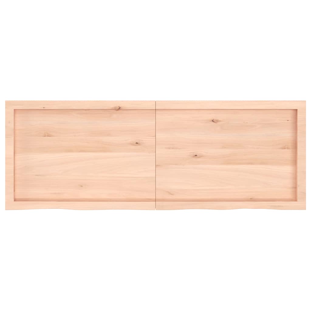 Etagère murale 140x50x(2-6) cm bois de chêne massif non traité