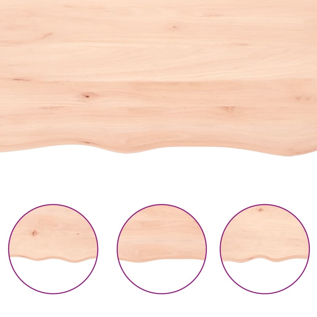 Etagère murale 140x50x(2-6) cm bois de chêne massif non traité