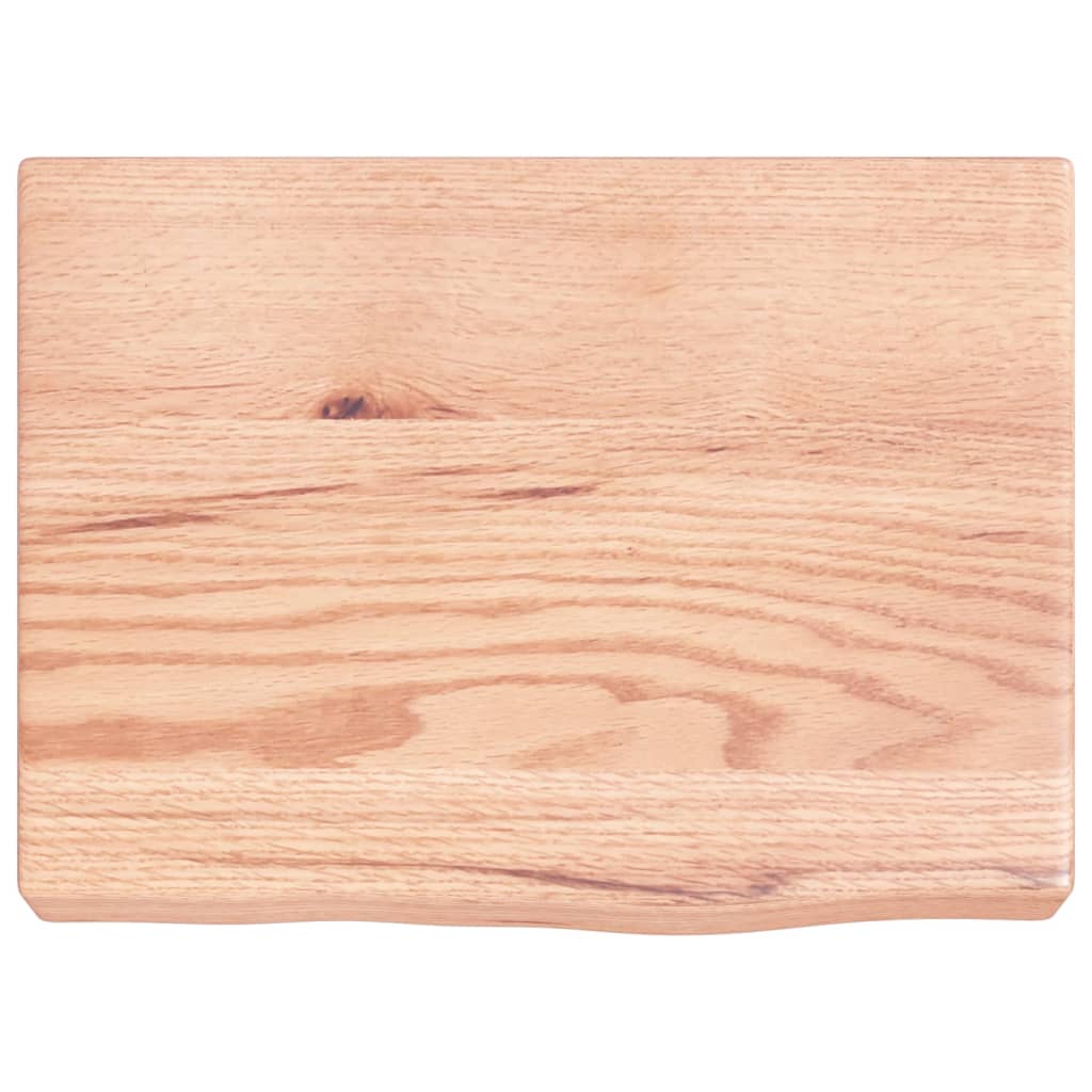 Wall Shelf Light Brown 40x30x(2-6) cm Solid Oak Treated