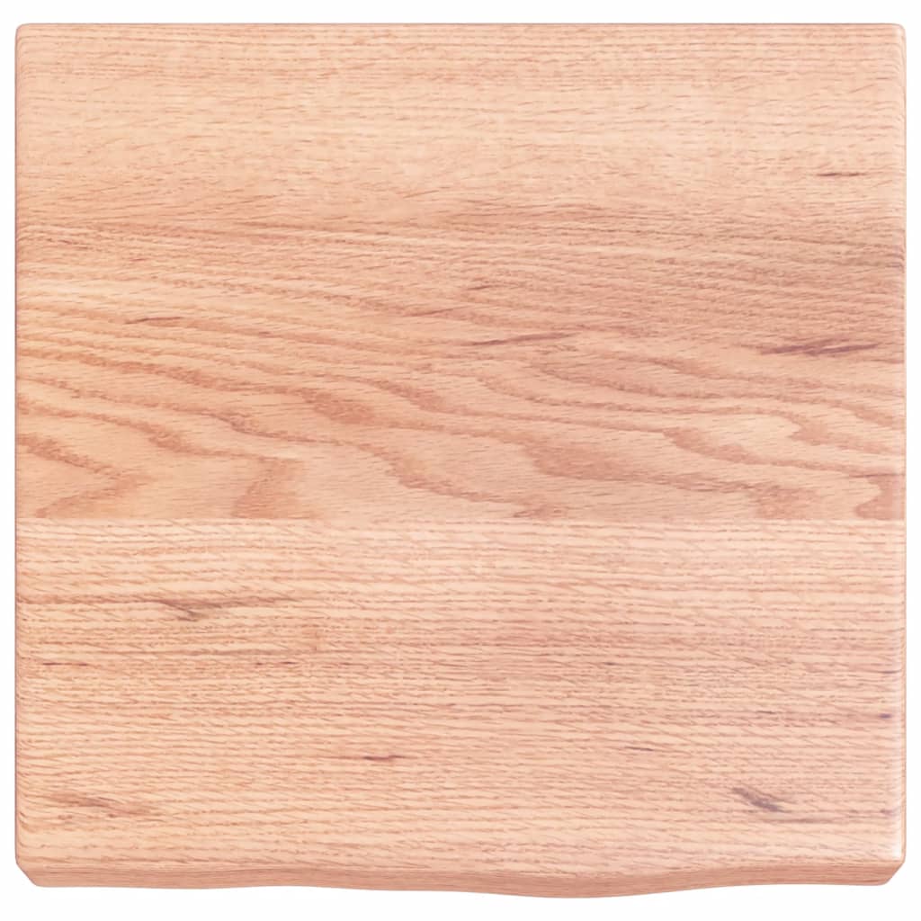 Wall Shelf Light Brown 40x40x(2-6) cm Solid Oak Treated