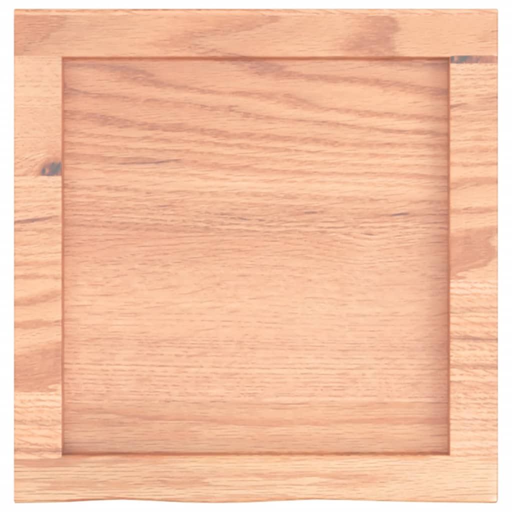 Wall Shelf Light Brown 40x40x(2-6) cm Solid Oak Treated