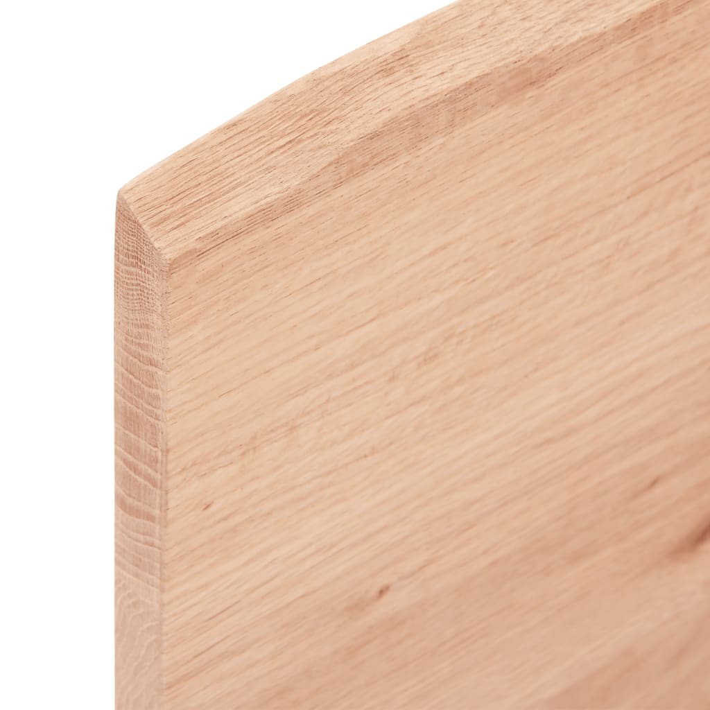 Wall Shelf Light Brown 40x50x2 cm Solid Oak Treated