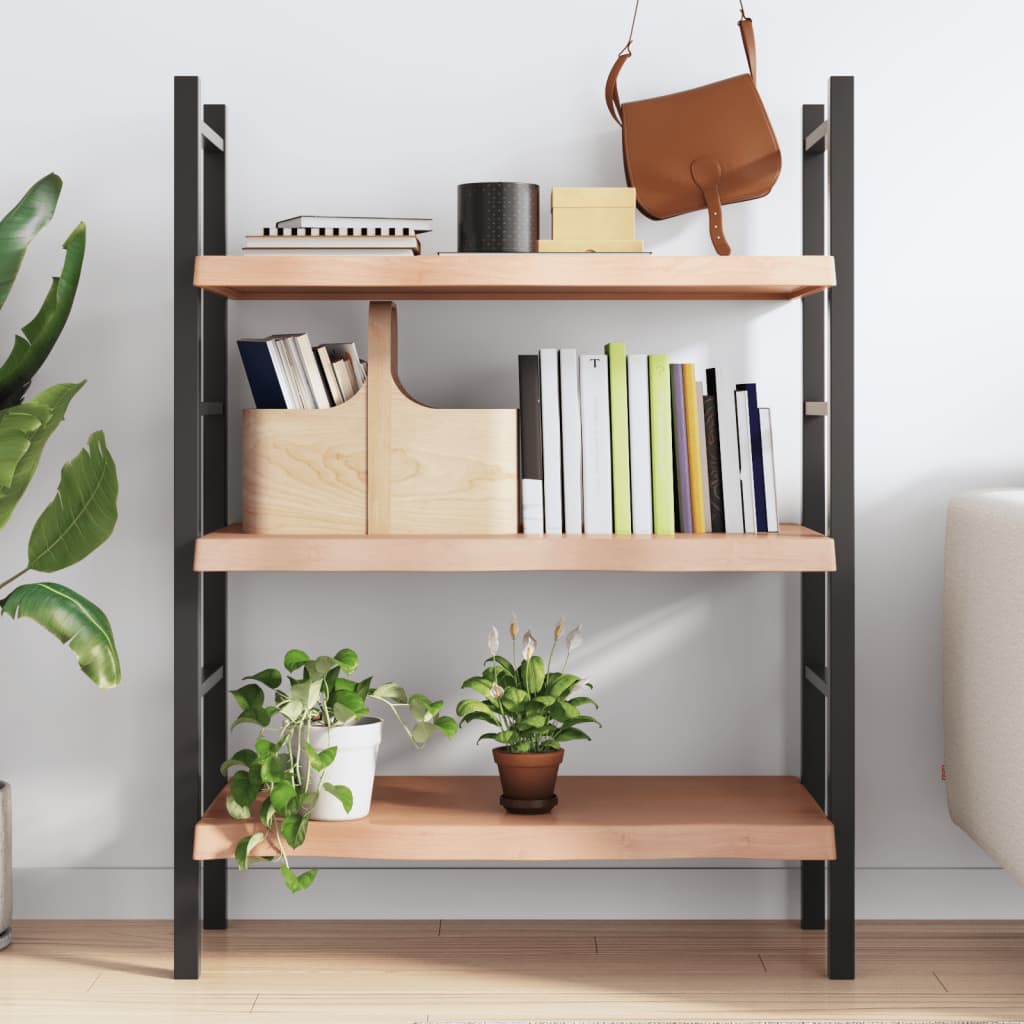 Wall Shelf Light Brown 100x40x(2-6) cm Solid Oak Treated