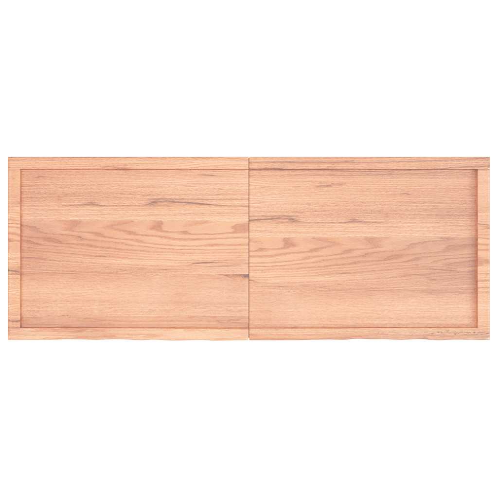 Etagère murale marron clair 160x60x(2-4) cm chêne massif bois traité