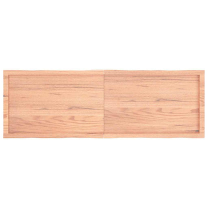 Tischplatte 160x50x(2-4) cm Massivholz Behandelt Baumkante