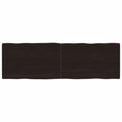 Tischplatte 160x50x(2-4) cm Massivholz Behandelt Baumkante