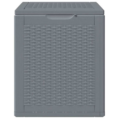 Gartenbox Grau PP Rattan 90 L