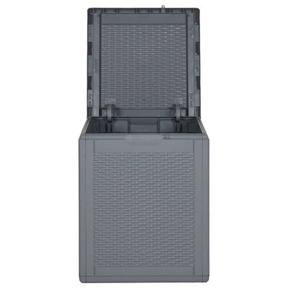 Gartenbox Grau PP Rattan 90 L