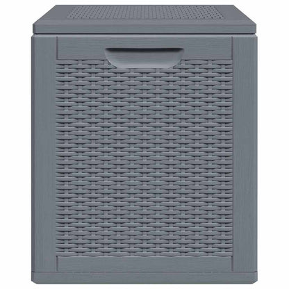 Gartenbox Grau PP Rattan 90 L