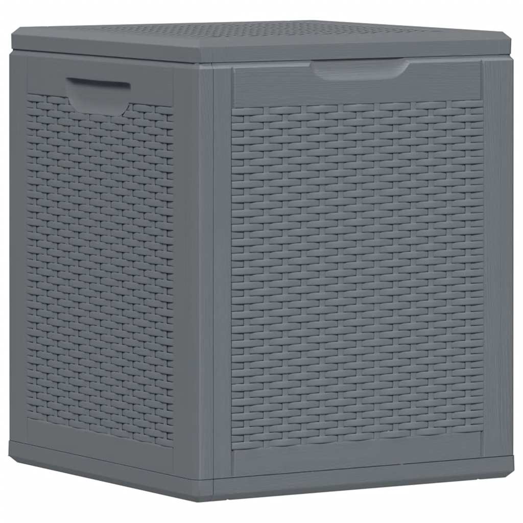 Gartenbox Grau PP Rattan 90 L