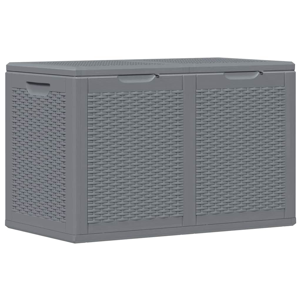 Gartenbox Grau PP Rattan 180 L