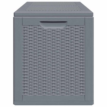 Gartenbox Grau PP Rattan 180 L