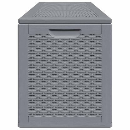 Gartenbox Grau PP Rattan 270 L