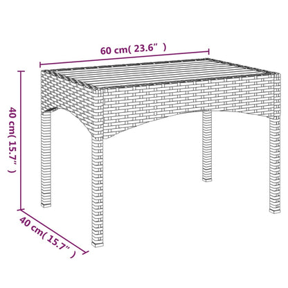 5-tlg. Garten-Essgruppe mit Kissen Grau Poly Rattan