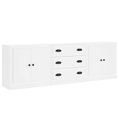 Sideboards 3 Stk. Weiß Holzwerkstoff