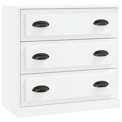 Sideboards 3 Stk. Weiß Holzwerkstoff
