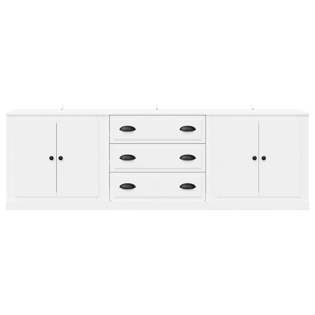 Sideboards 3 Stk. Weiß Holzwerkstoff