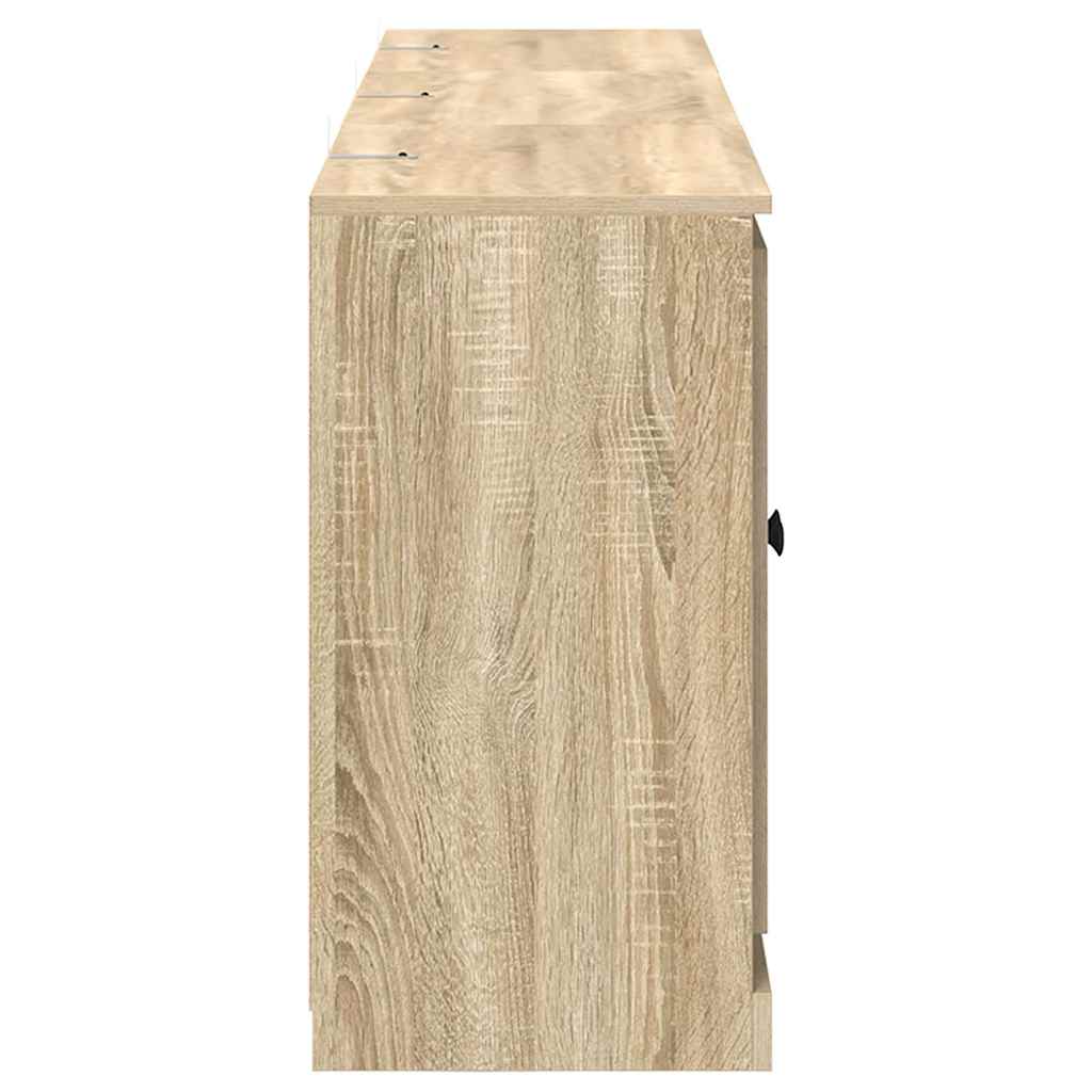 Sideboards 3 Stk. Sonoma-Eiche Holzwerkstoff