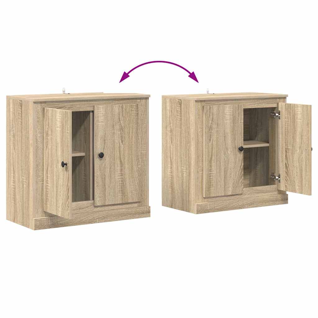 Sideboards 3 Stk. Sonoma-Eiche Holzwerkstoff