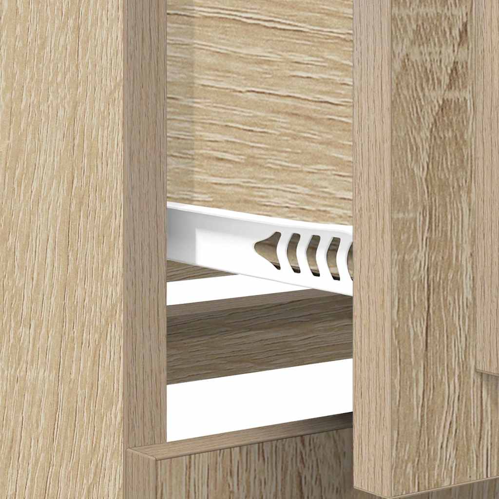 Sideboards 3 Stk. Sonoma-Eiche Holzwerkstoff