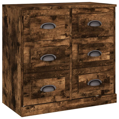 Sideboards 2 Stk. Räuchereiche Holzwerkstoff