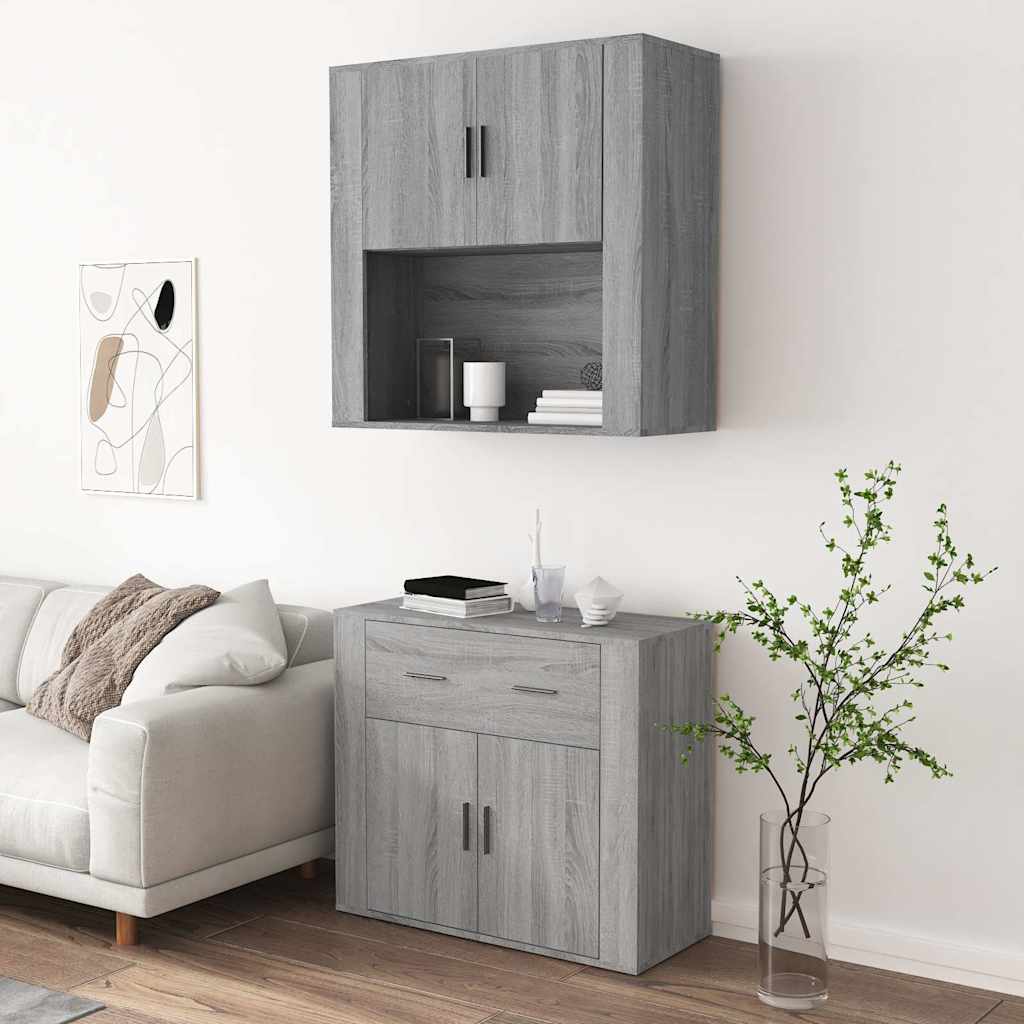 Highboard Grau Sonoma Holzwerkstoff