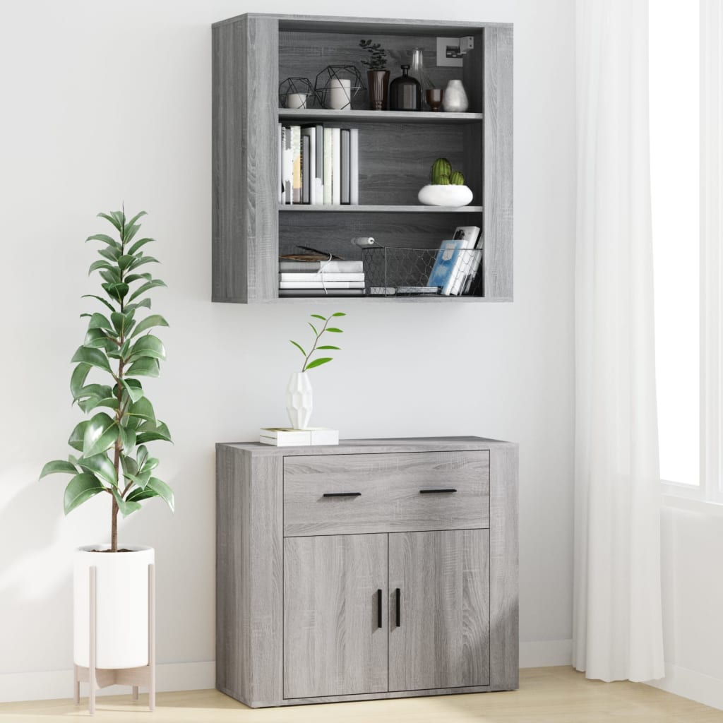 Highboard Grau Sonoma Holzwerkstoff