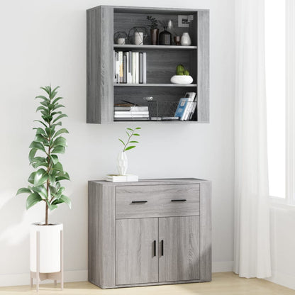 Highboard Grau Sonoma Holzwerkstoff