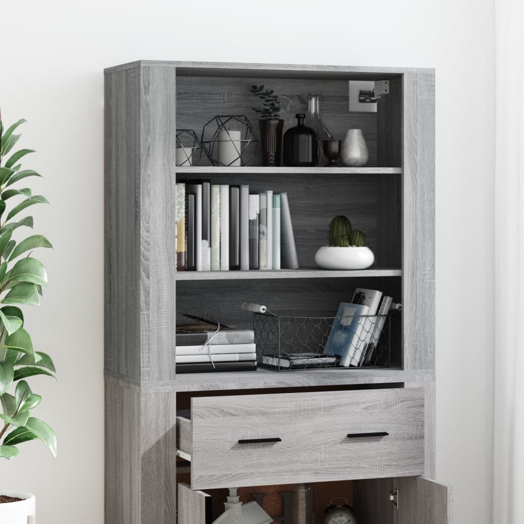 Highboard Grau Sonoma Holzwerkstoff
