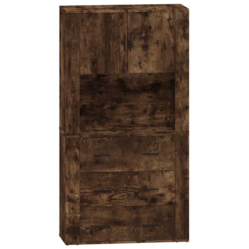 Highboard Räuchereiche Holzwerkstoff